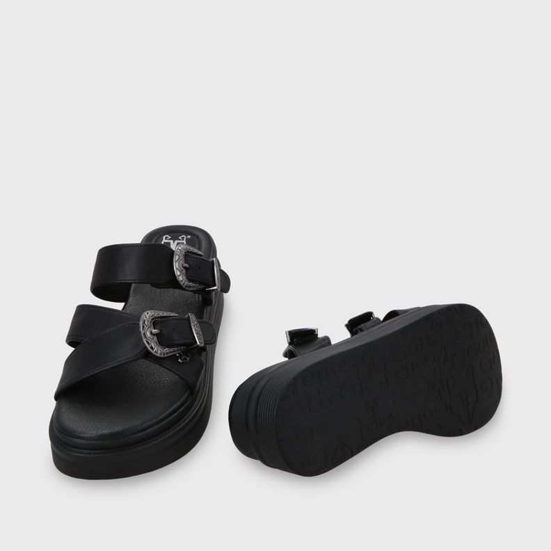 Sandalia Plataforma Negro Mujer 43015 Gotta-6