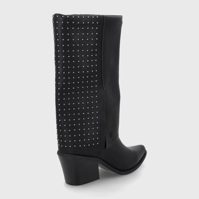 Bota Taco Negra Mujer 33769 Gotta-4