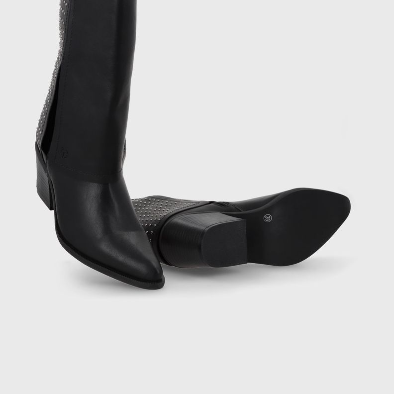 Bota Taco Negra Mujer 33769 Gotta-6