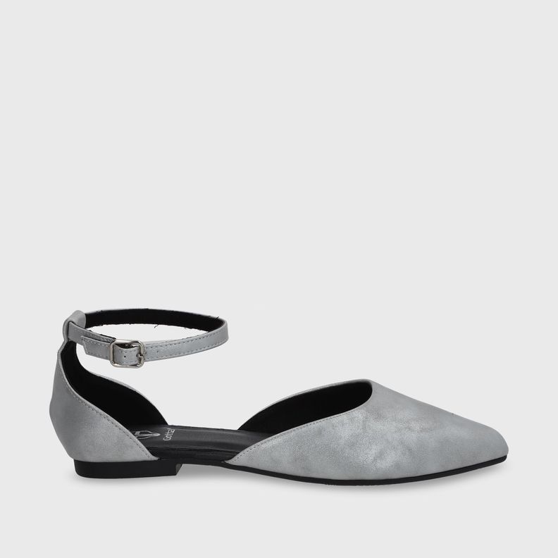 Ballerina Plano Plateado Mujer 54010 Gotta-0