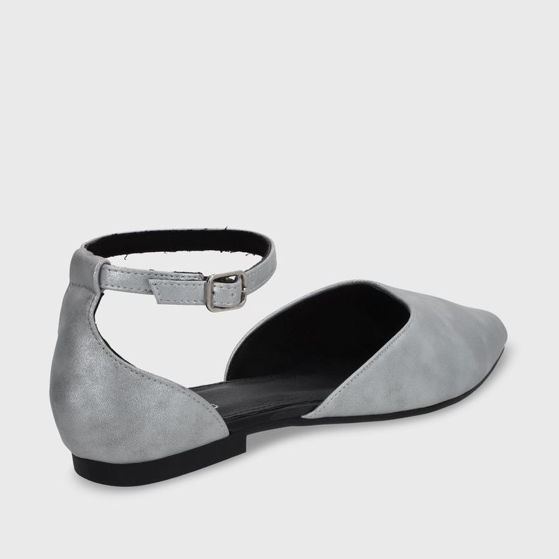 Ballerina Plano Plateado Mujer 54010 Gotta-4