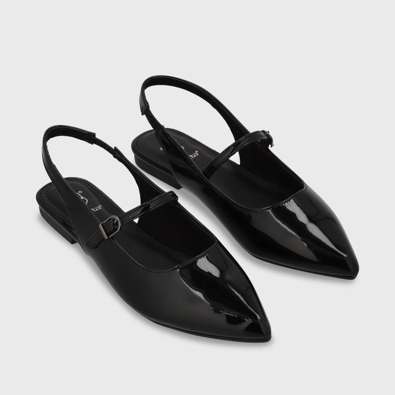 Ballerina Plano Negro Mujer 54012 Gotta-2