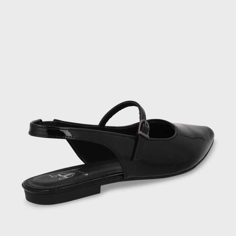 Ballerina Plano Negro Mujer 54012 Gotta-4