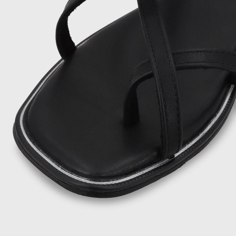 Sandalia Plana Negra Mujer 55221 Gotta-3