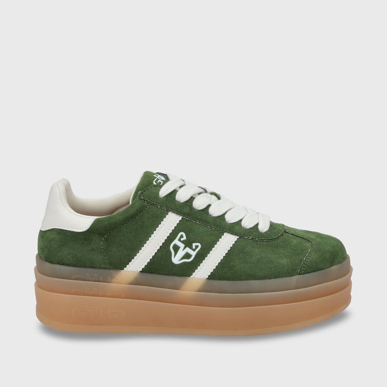 zapatilla Plataforma Verde Mujer 53750 Gotta-0