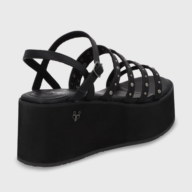 Sandalia Plataforma Negra Mujer 15629 Gotta-4