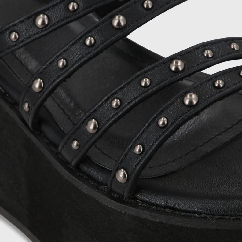 Sandalia Plataforma Negra Mujer 15629 Gotta-5