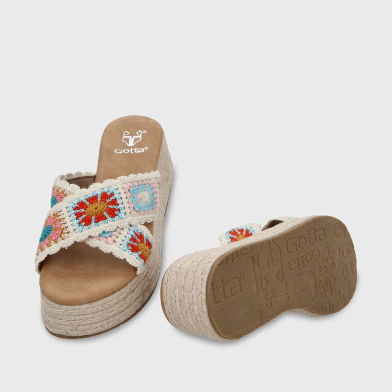 Sandalia Plataforma Multicolor Mujer 55970 Gotta-6