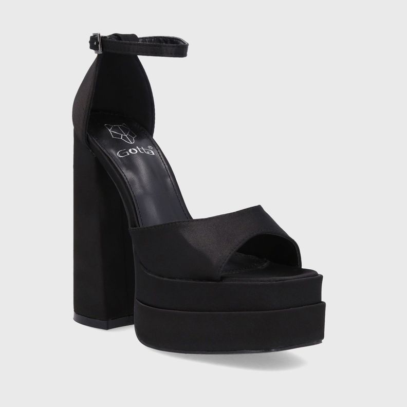 Sandalia Plataforma Negra Mujer 25911 Gotta-1