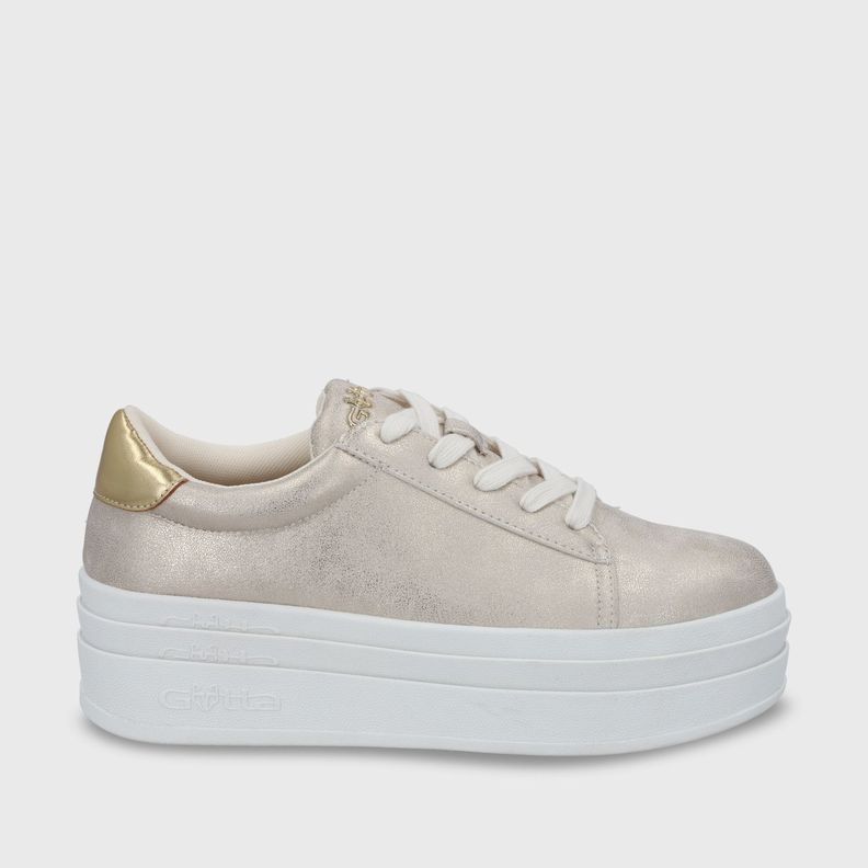 zapatilla Plataforma Oro Mujer 53751 Gotta-0