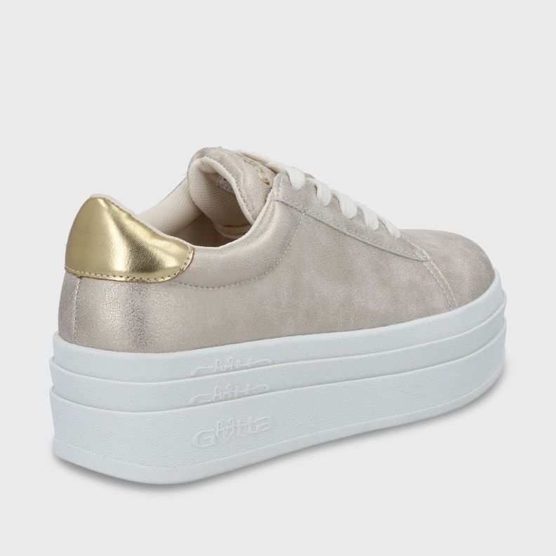 zapatilla Plataforma Oro Mujer 53751 Gotta-4