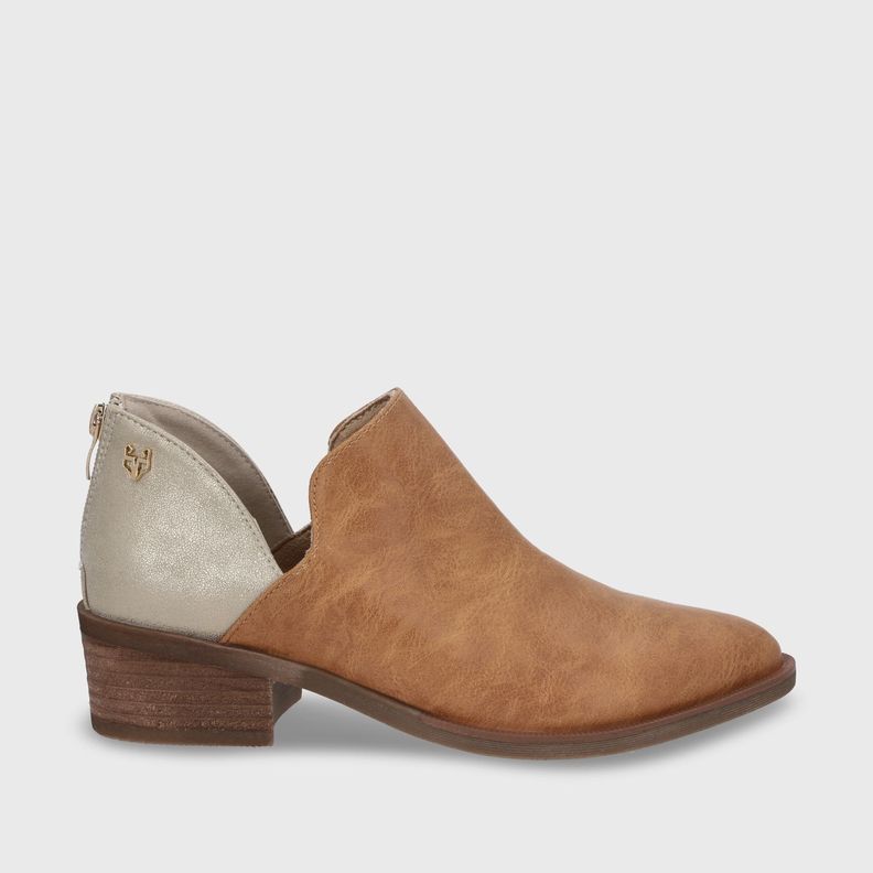 zapato Taco Beige Mujer 43108 Gotta-0