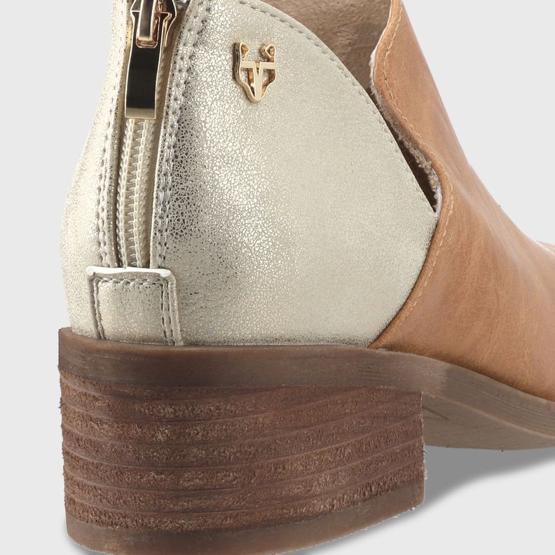 zapato Taco Beige Mujer 43108 Gotta-5