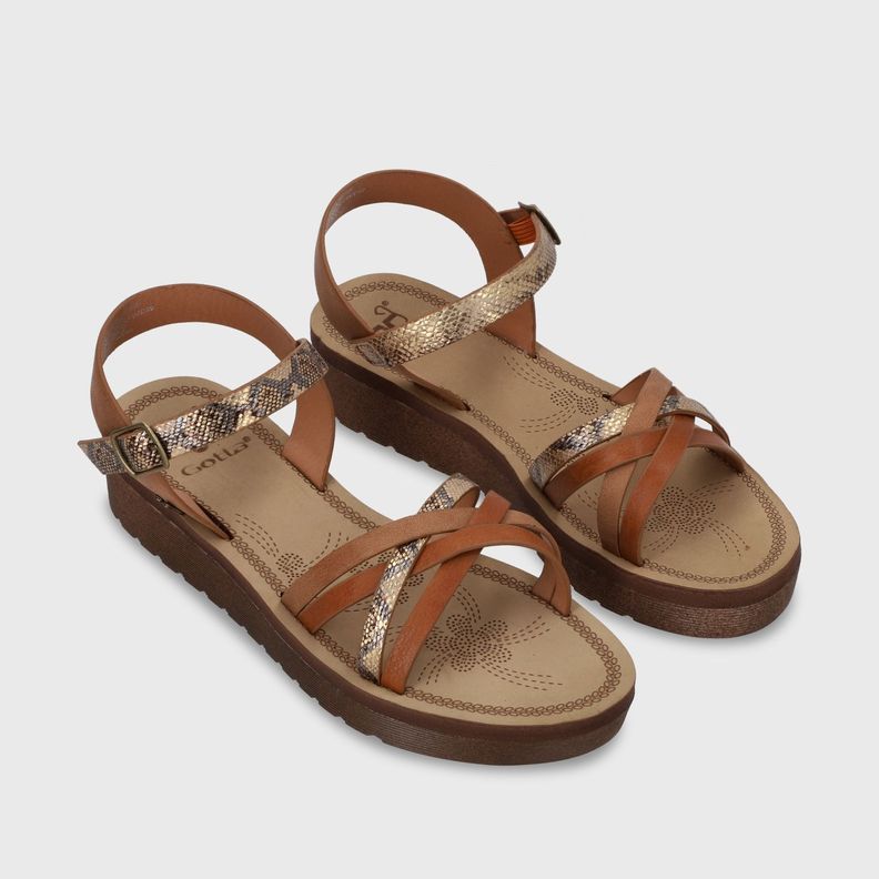 Sandalia Plana Café Mujer 13211 Gotta-2