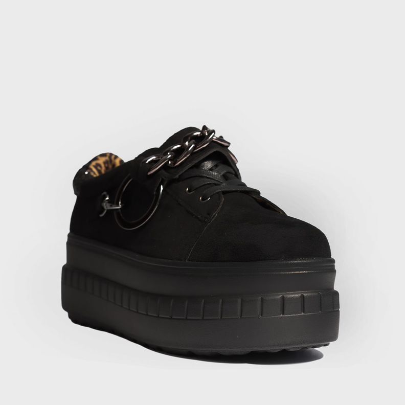 Zapatilla Negra Mujer 13266 Gotta