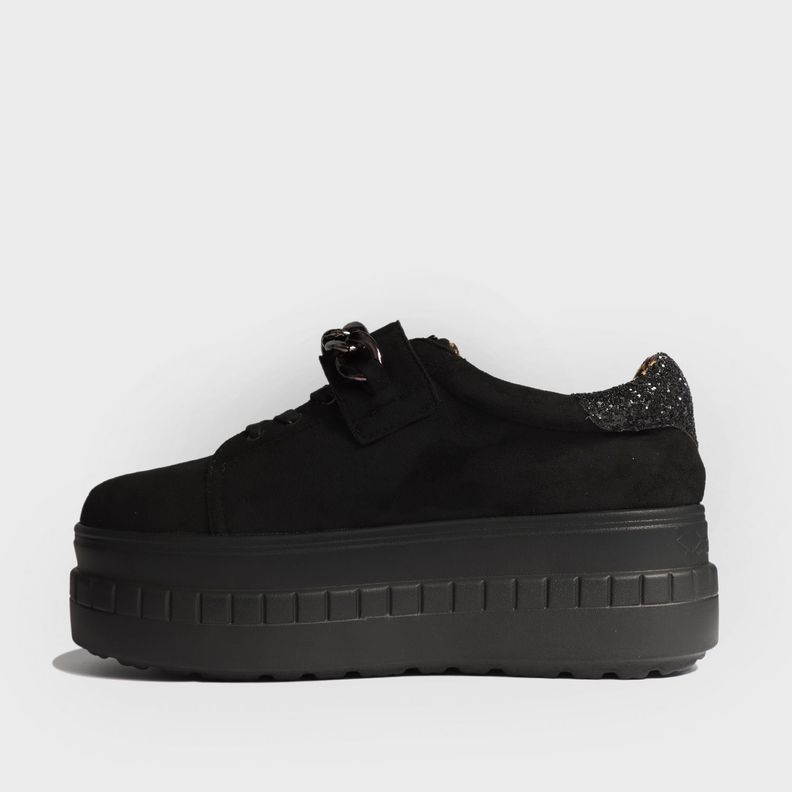 Zapatilla Negra Mujer 13266 Gotta