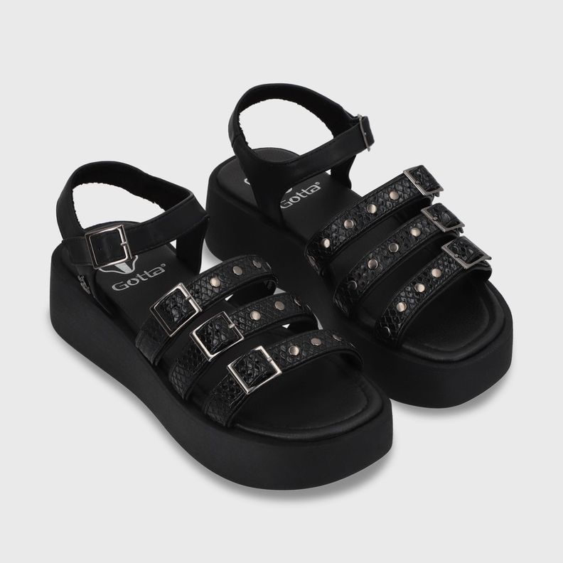 Sandalia Plataforma Negro Mujer 53731 Gotta-2