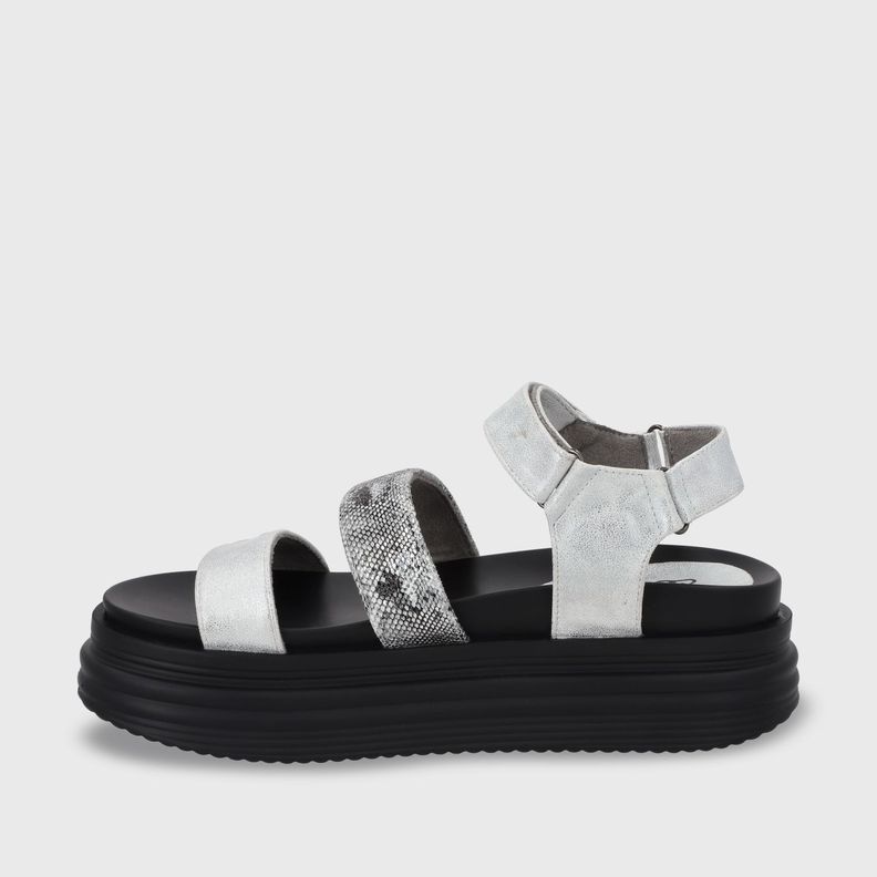 Sandalia Plataforma Plateada Mujer 15711 Gotta-3