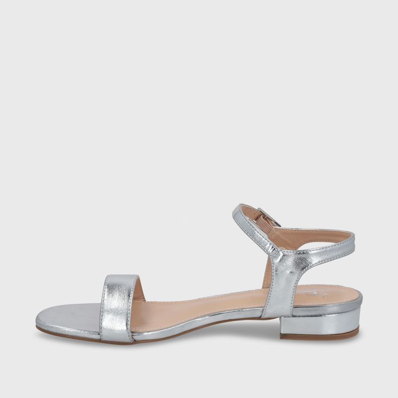 Sandalia Plana Plateada Mujer 55201 Gotta-3