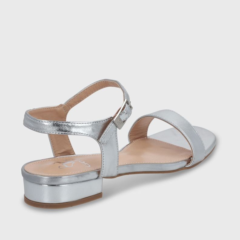 Sandalia Plana Plateada Mujer 55201 Gotta-4