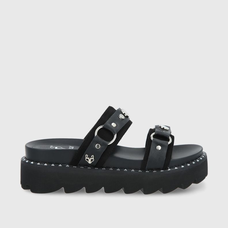 Sandalia Negra Mujer 1573B Gotta-0