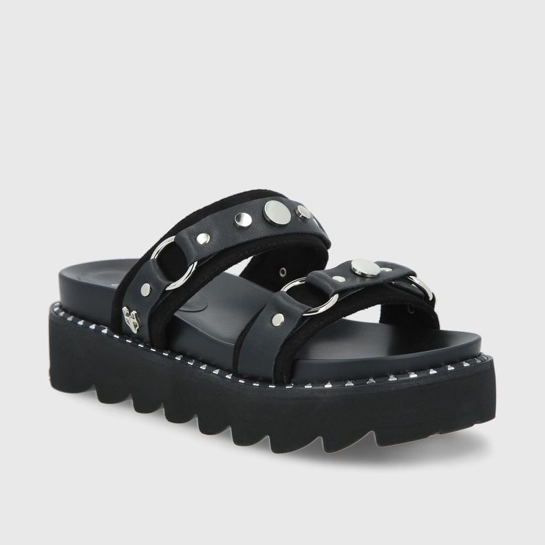 Sandalia Negra Mujer 1573B Gotta-1