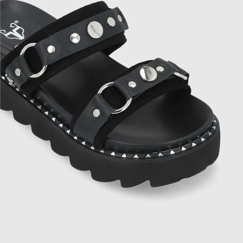 Sandalia Negra Mujer 1573B Gotta-5