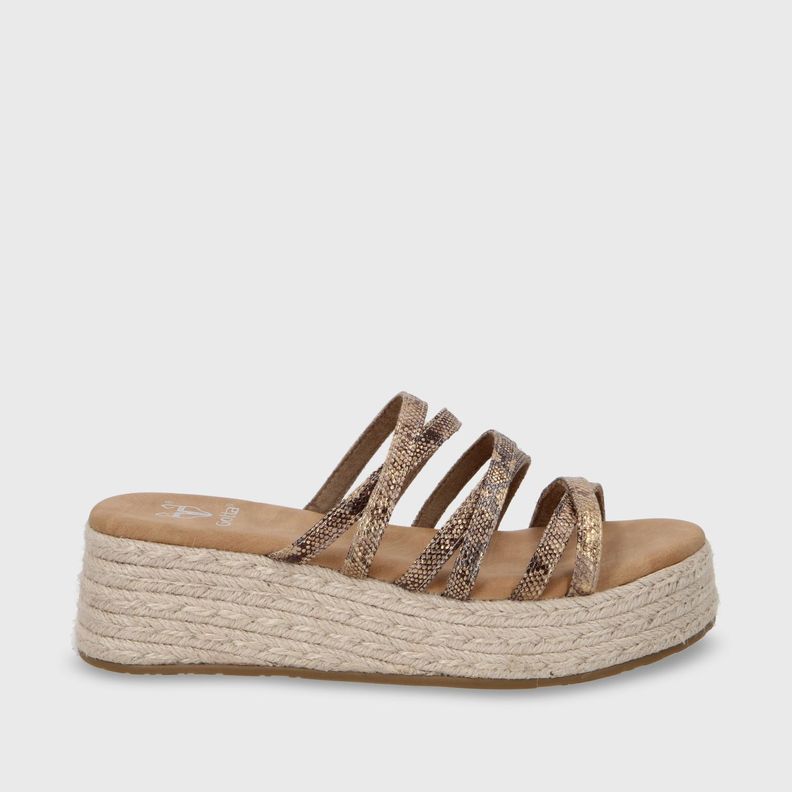 Sandalia Plataforma Oro Mujer 55972 Gotta-0