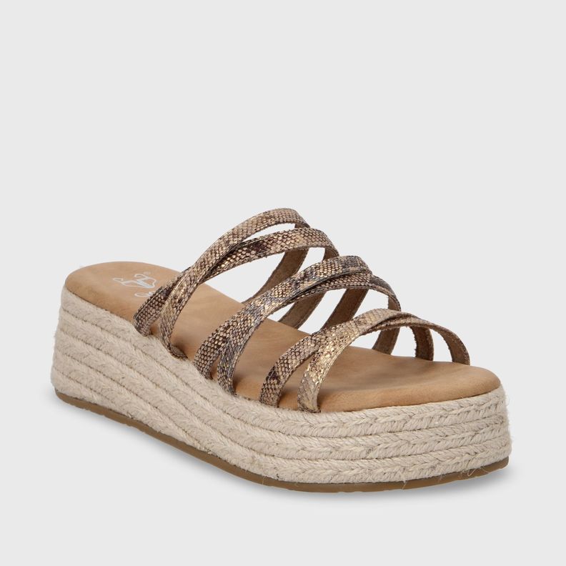 Sandalia Plataforma Oro Mujer 55972 Gotta-1