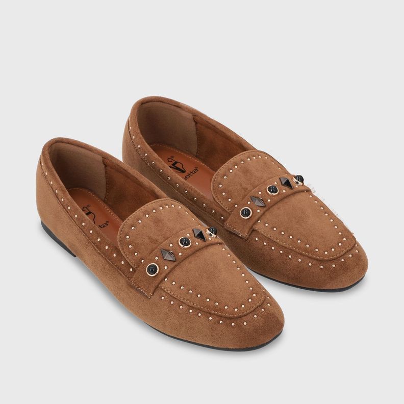 Zapato Plano Camel Mujer 54030 Gotta-2
