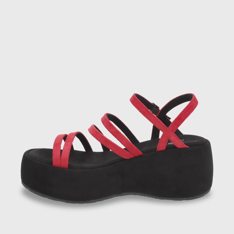 Sandalia Plataforma Mujer Roja 45822 Gotta-3