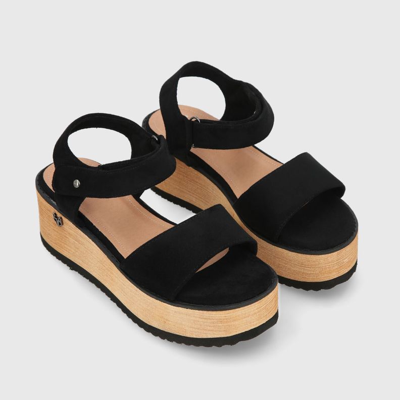 Sandalia Negra Mujer 15616 Gotta-2