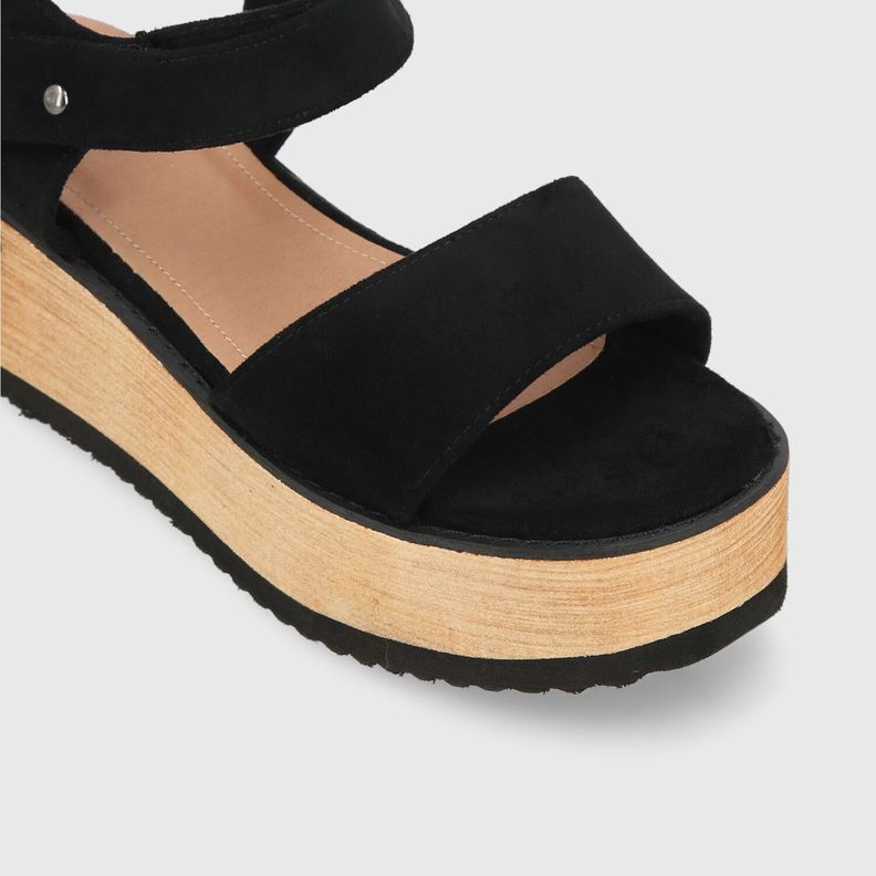 Sandalia Negra Mujer 15616 Gotta-5