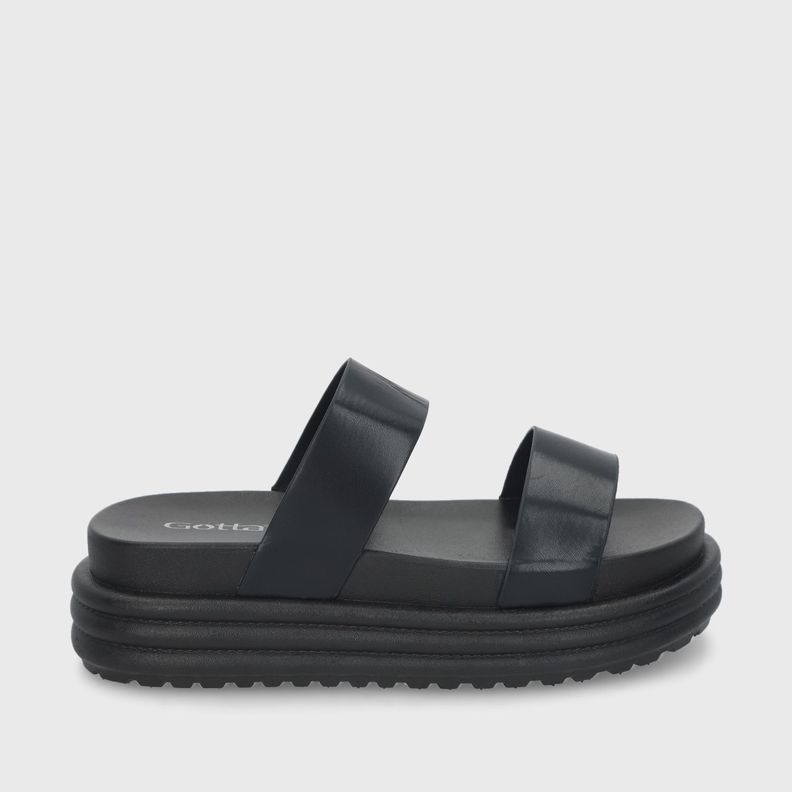 Sandalia Negra Mujer 42021 Gotta-0
