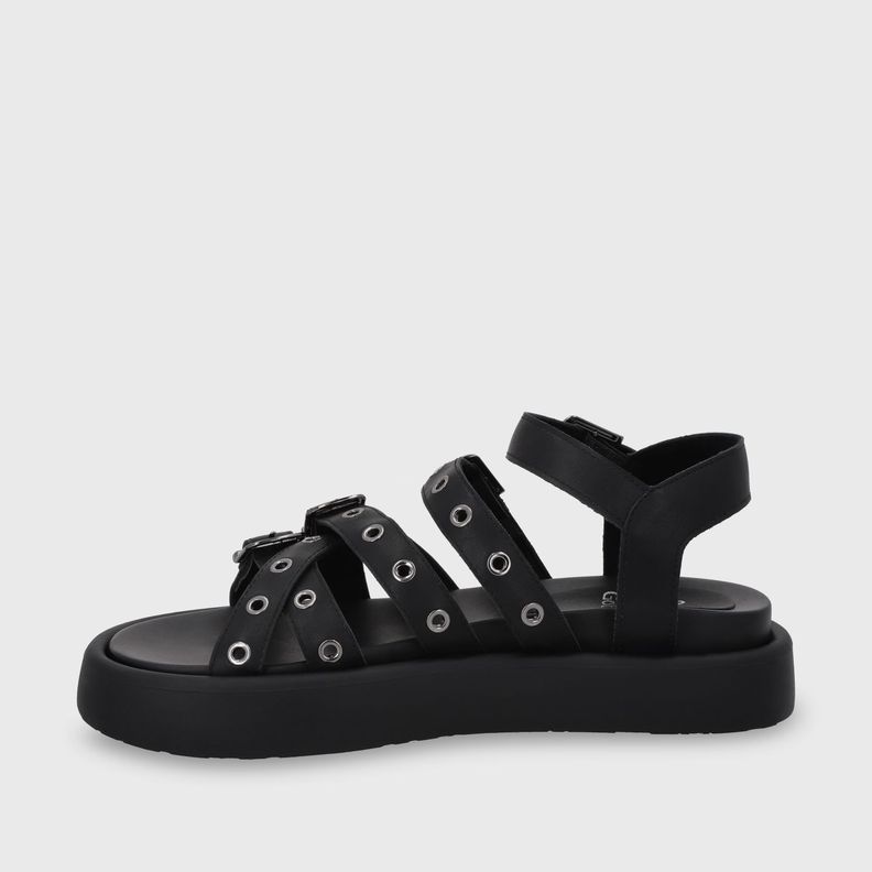 Sandalia Plana Negra Mujer 55950 Gotta-3