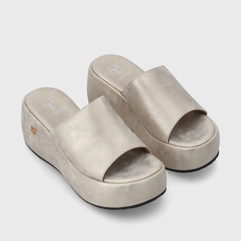 Sandalia Dorada Mujer 45824 Gotta-2