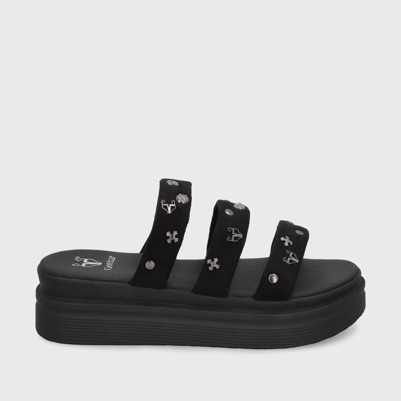 Sandalia Negra  Mujer 43012 Gotta-0