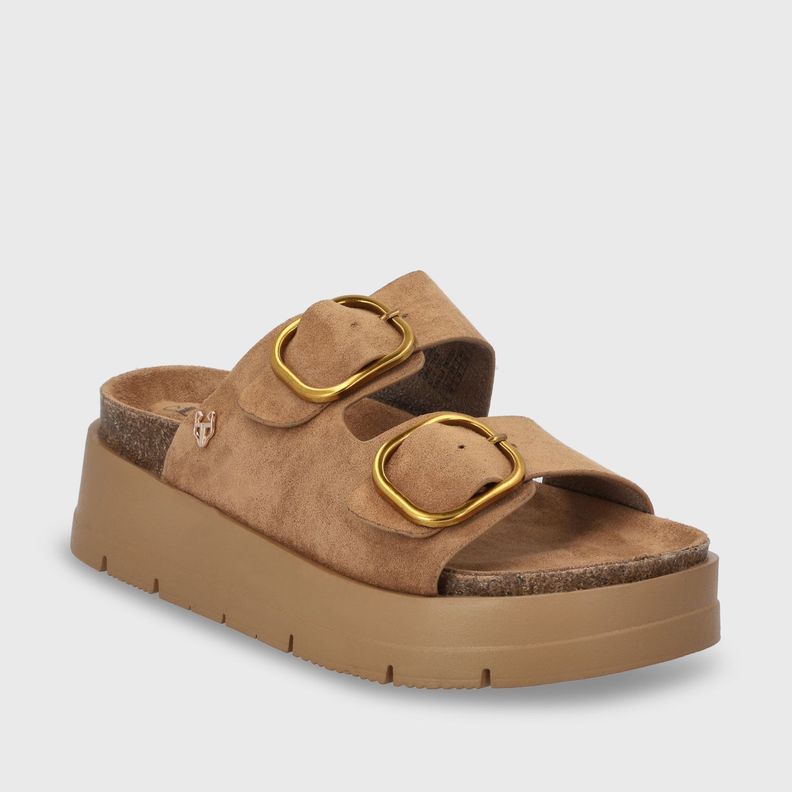 Sandalia Plataforma Café Mujer 55230 Gotta-1
