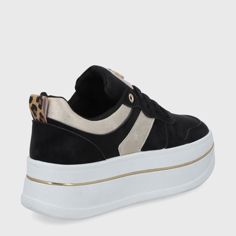 Zapatilla Plataforma Negra Mujer 58010 Gotta-4