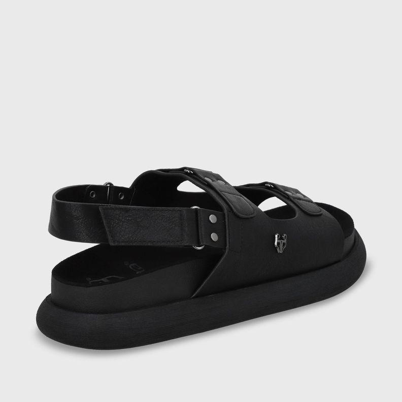 Sandalia Plano Negro Mujer 53701 Gotta-4