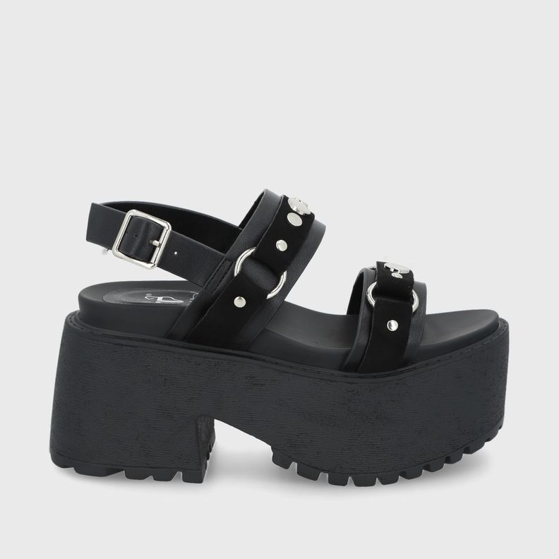 Sandalia Negra Mujer 1567B Gotta-0