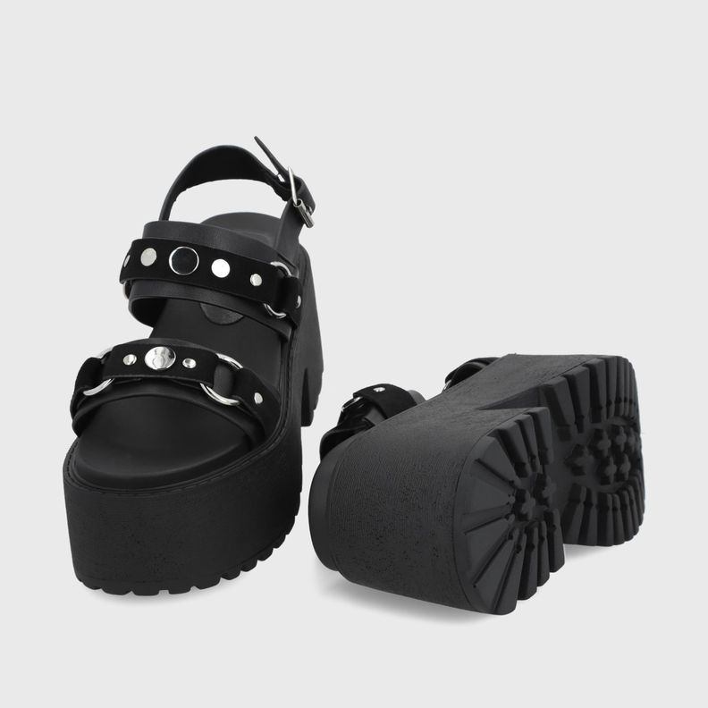 Sandalia Negra Mujer 1567B Gotta-3