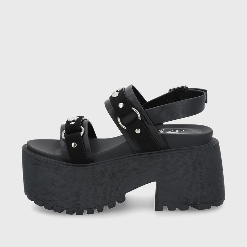 Sandalia Negra Mujer 1567B Gotta-4