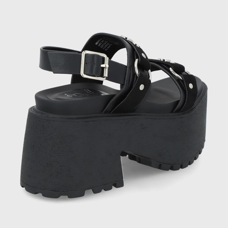 Sandalia Negra Mujer 1567B Gotta-5