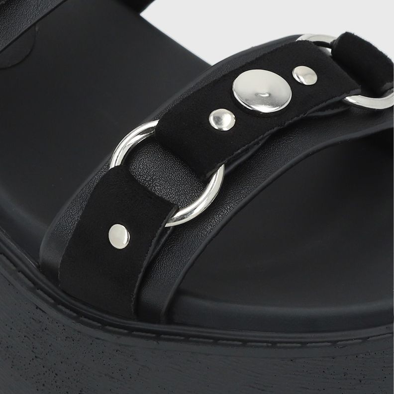 Sandalia Negra Mujer 1567B Gotta-6