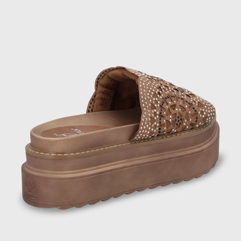 Sandalia Plataforma Café Mujer 25230 Gotta-4