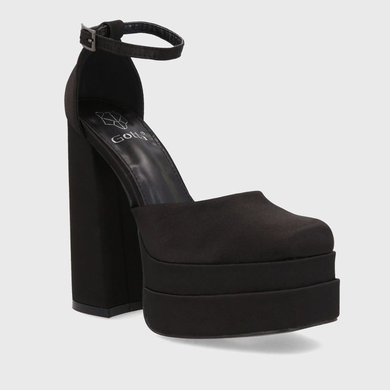 Sandalia Plataforma Negra Mujer 25910 Gotta-1