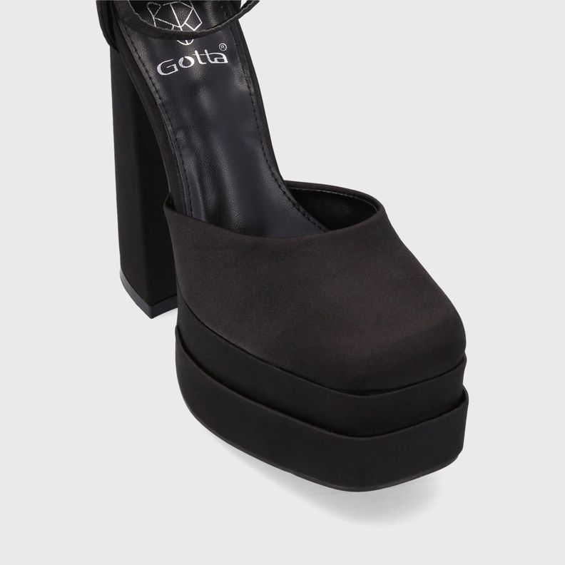 Sandalia Plataforma Negra Mujer 25910 Gotta-5