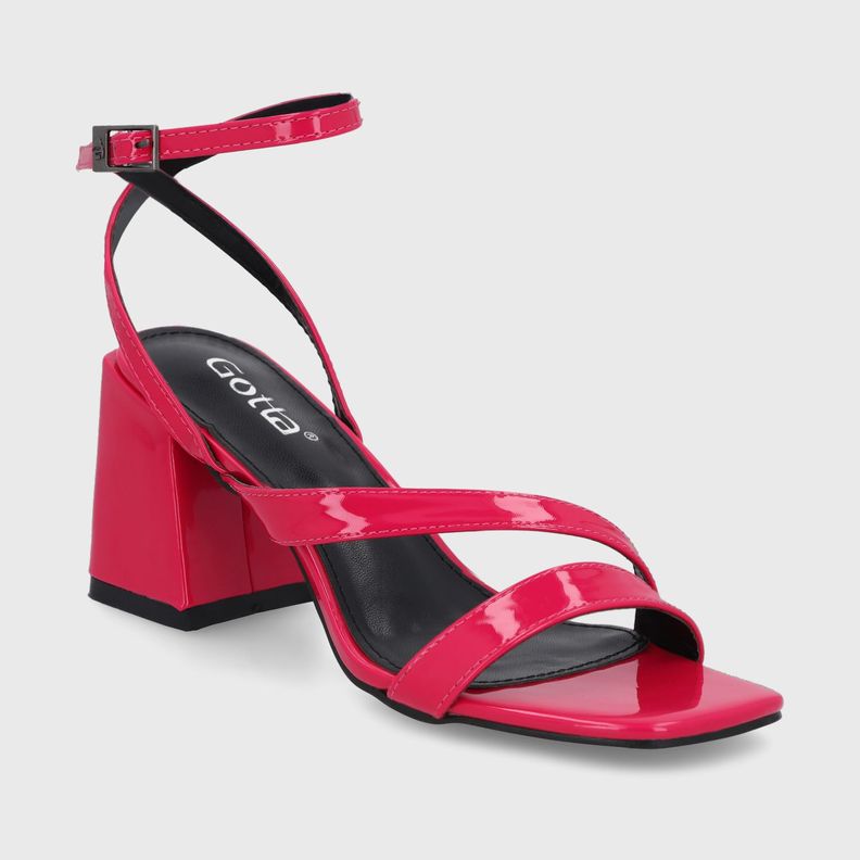 Sandalia Taco Fucsia Mujer 35132 Gotta-1
