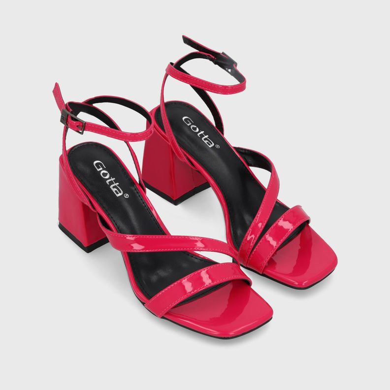 Sandalia Taco Fucsia Mujer 35132 Gotta-2